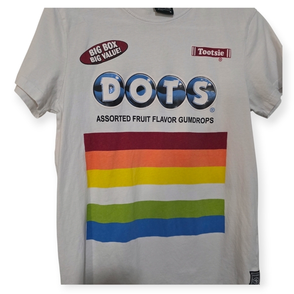 Southpole Dots Candy Graphic T-Shirt White Rainbow Logo Men's Size S - Picture 4 of 6